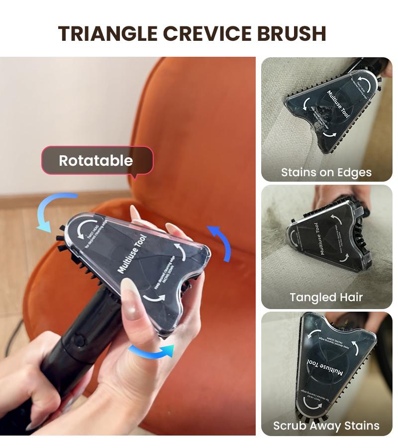 [NewYearSale!] Upholstery Carpet Vacuum Cleaner, 18KPa Suction Spot Cleaning Machine for Pet Stains, Carpets, Sofa, Car Seats, Mattress, with 3 Multipurpose Cleaning Tools, 6'' Deep Cleaning Brush | Portable 3-in-1 Little Pink C9S