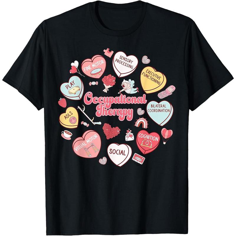 Occupational Therapy Candy Heart Valentine OT OTA Therapist T-Shirt