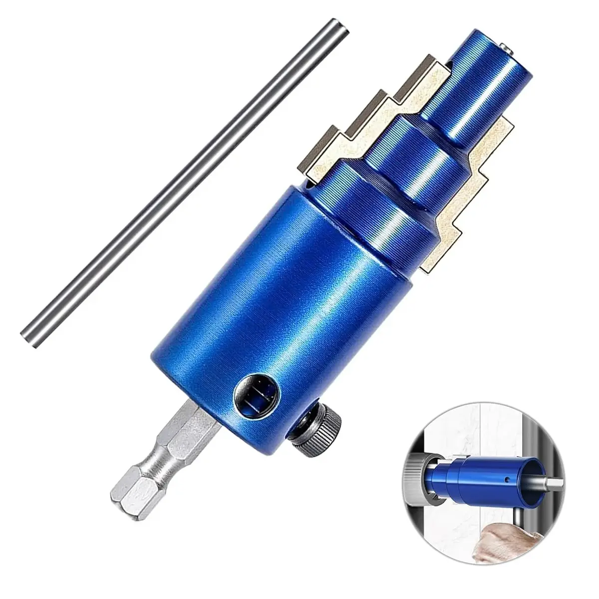 Pipe Extractor Tool, Faucet Pipe Break Puller, Damaged Faucet Bolt Remover Tool for Water System Valve Replacement Construction Site Home Apartment