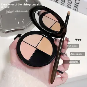 Sweet Mint Tri-Color Concealer | Covers Spots Acne Marks Dark Circles, Affordable, Concealer Palette