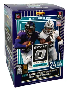2025 Donurss Optic Football Blaster Box - 6 Packs per Box with 4 Cards per Pack - searching for Downtown - Ripped and Shipped
