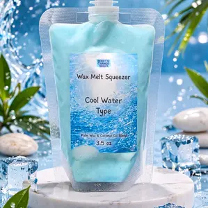 Cool Water Type Scented Wax Melt 3.5 oz Triple Fragrance Palm Wax Squeezer for Home Decor & Candle Lovers Strong Scent Easy to Use No Mess - Traditional