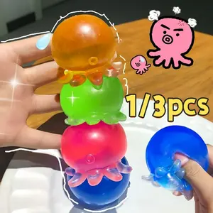 Cute Octopus Stress Relief Toy, Soft Gel Animal Compression Toy, Sensory Fidget Toy, Stress Relief Fidgeting, Birthday Party Gift, Gift Bag Fillers, Piñata Stuffing, Sensory Play, Octopus Design