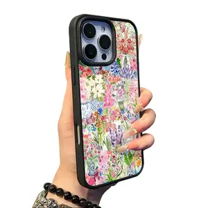 Phone Case Watercolor Floral Vase& Hard TPU, Anti-Yellowing & Drop Resistant. Compatible with iPhone 17/16/15/14/13/12/11 Series. Slim Smooth Premium Touch for Men & Women
