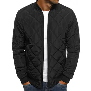 Diamond Quilted Bomber Jacket