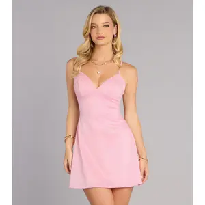 Sweet Talk Lace Tie Back Mini Dress
