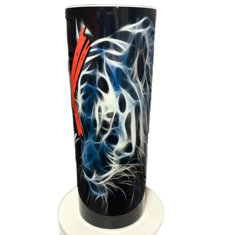 Tiger GenX Family Tumbler - Black Drinkware with Red Cross Design, Ideal for Beverage Use - Bottle