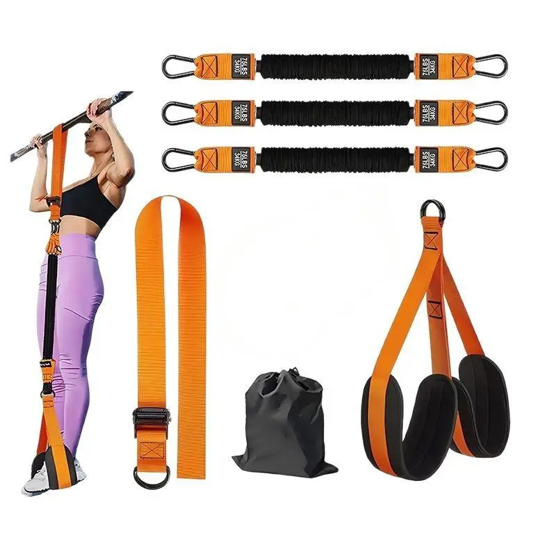 Pull Up Assistance Bands, Adjustable Heavy Duty Resistance Bands with Knee & Feet Rest, Pull Up Bar Assist Bands for Strength Training