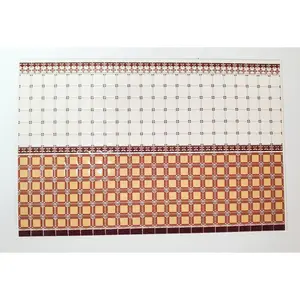 Dollhouse HALF SCALE Wall Tiles Embossed Rust White Orange 1:24 Scale World Model