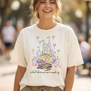 Groovy Hippie Lizzie Mcguire Castle Floral What Dreams Are Made Of T-shirt, Girls Trip Matching, Birthday Gift For Her A