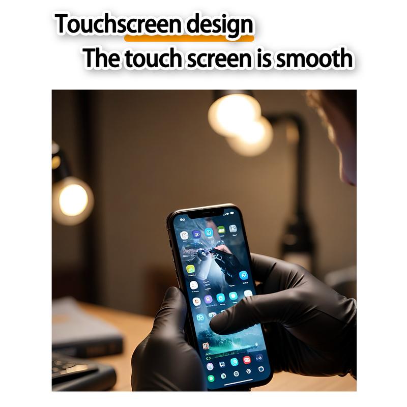 GP Craft  Black Nitrile durable disposable  gloves, 5.5mil, powder free and latex-free, elastic, wear resistant, clean and waterproof Hand Thick Cleaning