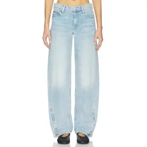MOTHER The Turn Key Spinner Sneak Jeans in I Could Care Less