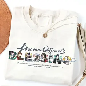 Xie Lian Hua Cheng Shirt, TGCF Heaven Offical Blessing Manhua Chinese Comic Novels T-shirt Sweatshirt Hoodie Gift For Fan Fabric Top