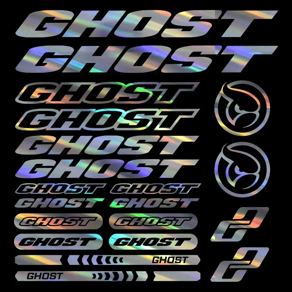 1SET Cycling Brand Logo GHOST Multi-style & Multi-color Car Sticker, Car Decorative Sticker for Bicycle, Car, Highlight Cycling Brand Style, Inject Cycling Brand & Trendy Design DNA into Vehicle/Gear, Trendy Decoration, Car Decals, Decal for cars