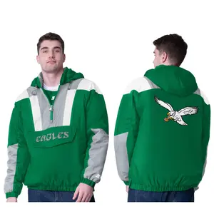 NFL Starter Men's Crinkle Half Zip Retro Pullover Jacket NFL Starter Men's Crinkle Half Zip Retro Pullover Jacket