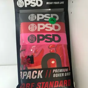 PSD Men's Underwear - 3-Pack with Vibrant Graffiti and Money Designs - Comfortable and Stylish