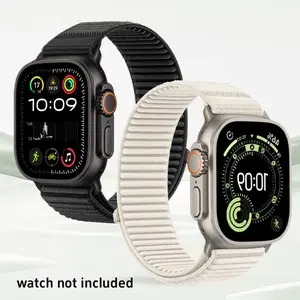 Apple Watch Band Velcro Nylon Loop Strap, Fashion Casual Wristband for Apple Smartwatch Series Ultra Se S-11, Watch Straps, Smart Watch Accessories, Sizes 42/44/45/46/49mm/38/40/41mm
