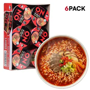 ON RAMYUN 6 PACK Korean Spicy Beef Cup Ramen (6 Cups) | Authentic Korean K-Ramyun Instant Noodles | Bold Spicy Beef Flavor Cup Noodle | Quick & Easy Instant Ramen, Pansit-Style Comfort Food Ready in Minutes Savory