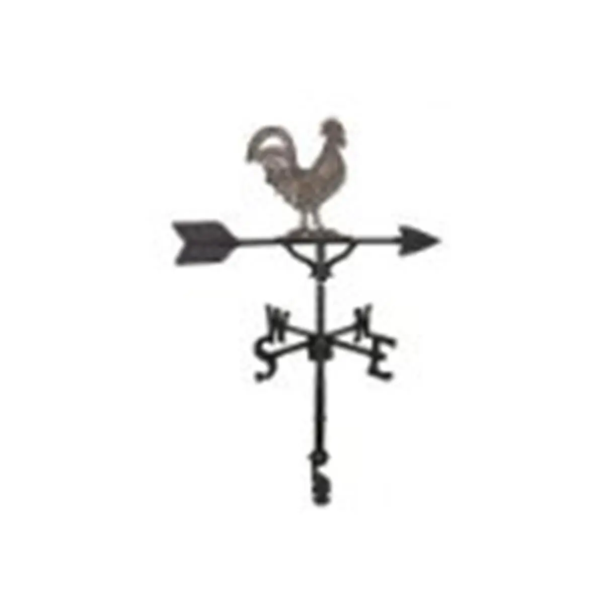 Montague Metal Products 200 Series 32 In. Swedish Iron Rooster Weathervane - Outdoor Yard Art with Adjustable Cast Aluminum Base, Decoration