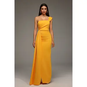 BellaBarnett Olapa One Shoulder Slit Maxi Dress