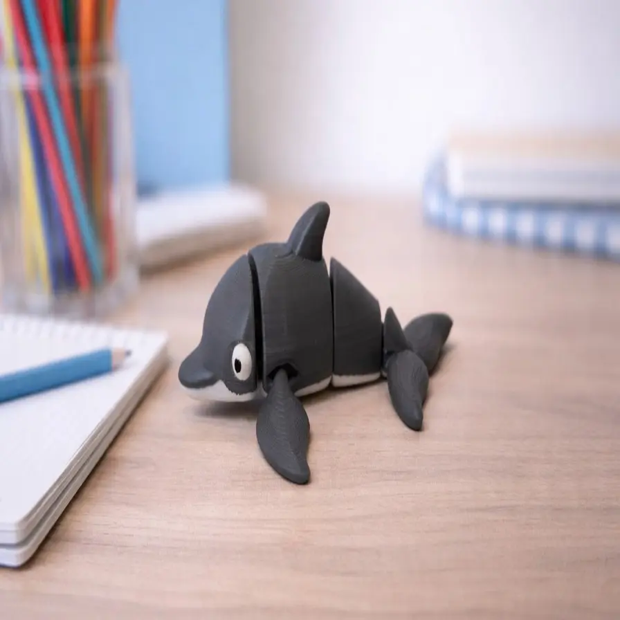 Dolly the Dolphin - Articulated 3D Printed Fidget Toy