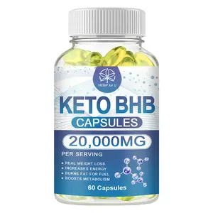 Keto BHB Capsules 20000mg, Daily Energy & Active Lifestyle Support, 60 Capsules
