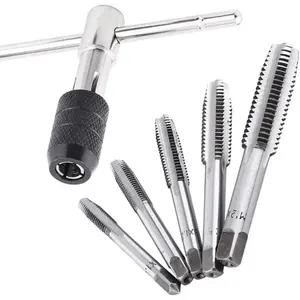 Tap Handle Tool T Handle Tap Wrench Set Thread Tap Drill Bits Metric and Standard M3 M4 M5 M6 M8