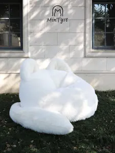 MinTyst Giant 5.5ft 67" Kitten Feline beanbag LazySofa -Soft Cozy Lazy Sofa, ldeal for Living Room, Bedroom,Playroom, Modern, Minimal, Lounger