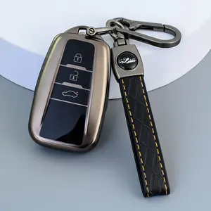 TPU Car Key Fob Cover with Screwdriver - Multi-Fit Key Protection for Toyota Corolla, GT86, RAV4, Highlander, Camry, Avalon, C-HR, Prius