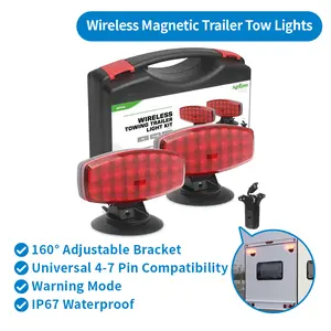 AgriEyes T42  Magnetic Wireless Trailer Lights With Adjustable Bracket Car Accessories Truck