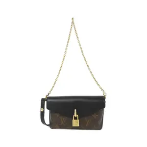 Pre-owned Louis Vuitton Canvas Shoulder Bags Monogram Padlock On Strap Shoulder Bag