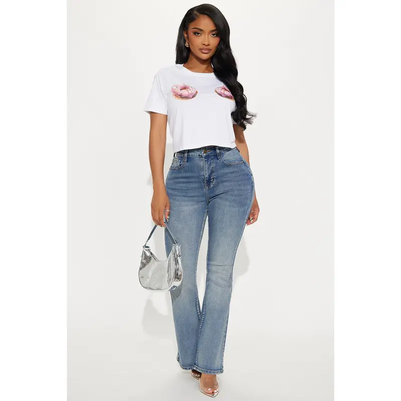 Petite Gemma Sculpting Stretch Flare Jeans - Vintage Wash