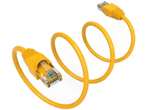 Nippon Labs 4Ft Cat6A UTP Ethernet Network Booted Cable, 24AWG 4 Feet Gigabit LAN Network Cable RJ45 High Speed Patch Cable, Yellow, 60CAT6A-4YW