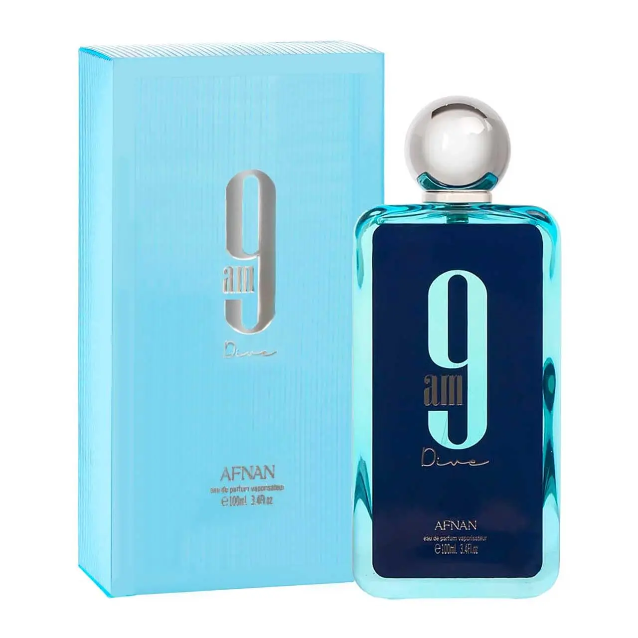 Afnan 9Am Dive Eau de Parfum Spray for Unisex, 3.4 Ounce | Long Lasting | Fresh , Fruity , Woody | Best for Summer