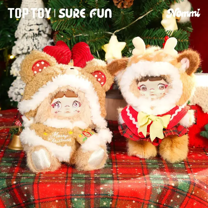 TOPTOY Nommi Magical Christmas Eve Series Plush Keychain Blind Box, Random Set Gift for Stuffed Toy Collectors, Keychain Plush