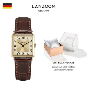 LANZOOM - Vintage Brown Women's Watch | Chic & Luxurious Timepiece | Perfect Gift for Girlfriend, Wife, Special Occasions | Includes Exquisite Gift Box. Jewelry Elegant