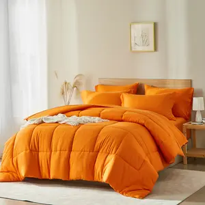 3PCs Solid Color Quilt Bedding Set With 2 Pillow Shams + 1 Quilt, Ultra Soft Microfiber and Lightweight Quilt for All Sizes, Soft Bed Coverlets For All Seasons