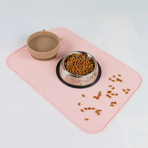 Silicone Pet Feeding Mat, Non-slip Pet Drinking Mat, Pet Feeding Supplies for Dogs & Cats, Daily Drinking Mat, Dog & Cat Accessories