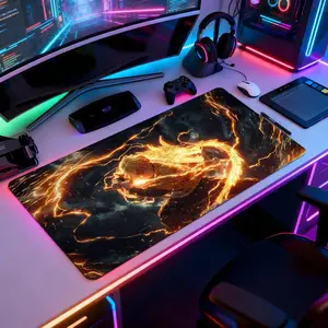 A-Zenitsu Agatsuma Mouse Pad Mousepad Large Anime Mousepad Gaming LockEdge Thickened Computer Keyboard Table Desk Mat