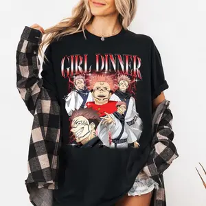 Ryomen Sukuna Jujutsu Kaisen Shirt, Anime Shirt, Sukuna Badass Shirt, Cool Anime Tshirt, Gift For Him, Gift For Her, Girl Dinner Shirt