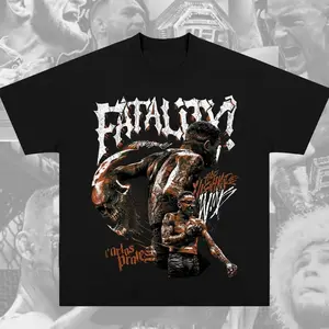 Carlos Prates Fatality T-Shirt, Sweatshirt, Hoodie UFC Carlos Prates The Nightmare Tee Ultimate Fighting Championship Graphic Tee for UFC & Sports Fans Crew Neck Retro Soft Cotton MMA Shirt Perfect Gift for UFC Fans MMA Fans American Made Fightwear AVD