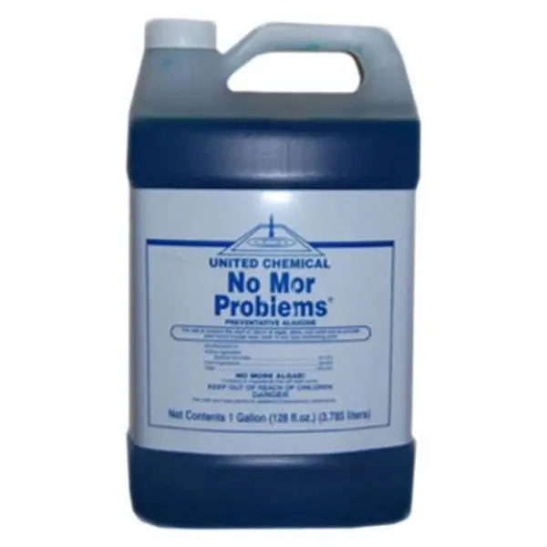 212 MAIN United Chemical No Mor Problems 1 Gal Pool & Spa Algaecide - Preventative Treatment for Clear, Algae-Free Water, Easy-Setup Aquatic Accessory, Easy Setup And Storage