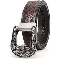 Silver Buckle- Coffee(38mm)