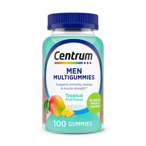 Centrum Men's Multivitamin Gummies - Tropical Centrum Men's Multivitamin Gummies - Tropical Fruit - 100ct: Vitamins, NSF Certified, 9.63 ozFruit - 100ct: Vitamins, NSF Certified, 9.63 oz