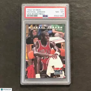 1992 Skybox USA Basketball #41 Michael Jordan PSA NM-MT 8 Bulls