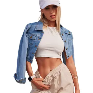 2026 Spring/Summer Women's Denim Top Short Denim Jacket