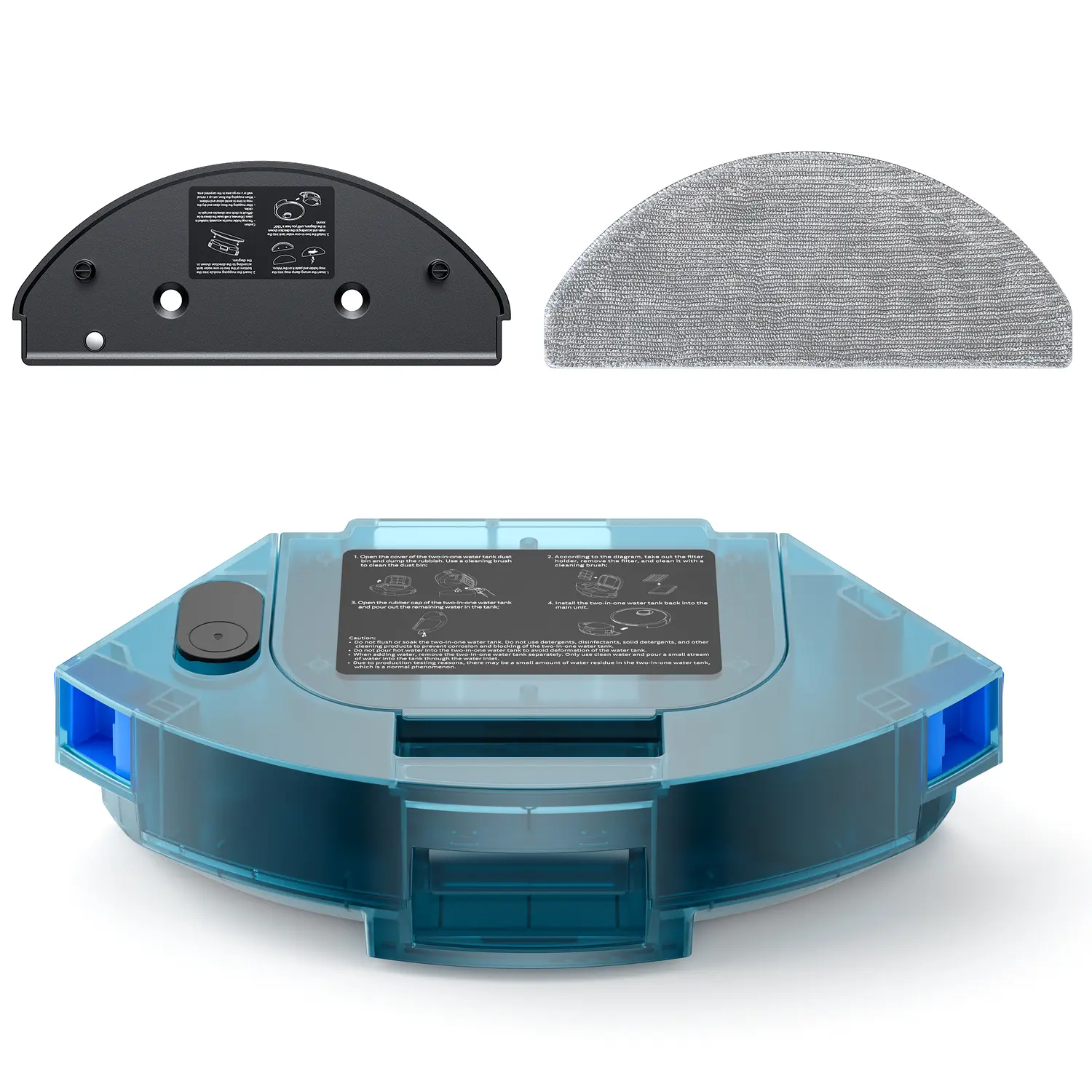 BPMIO Replacement Water Tank Set for B20 Robot Vacuum Mop Combo, Household Appliance Replacement Parts & Home Accessory with Durable Cloth Holder summerwins,