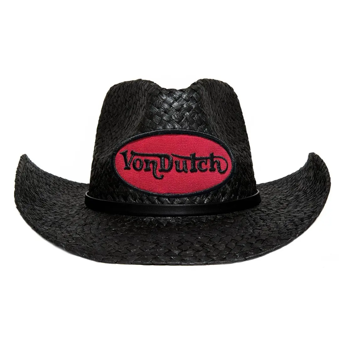 Black and Red 'Vintage Ranch' Cowboy Hat
