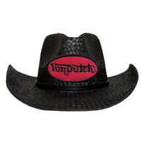 Black and Red 'Vintage Ranch' Cowboy Hat