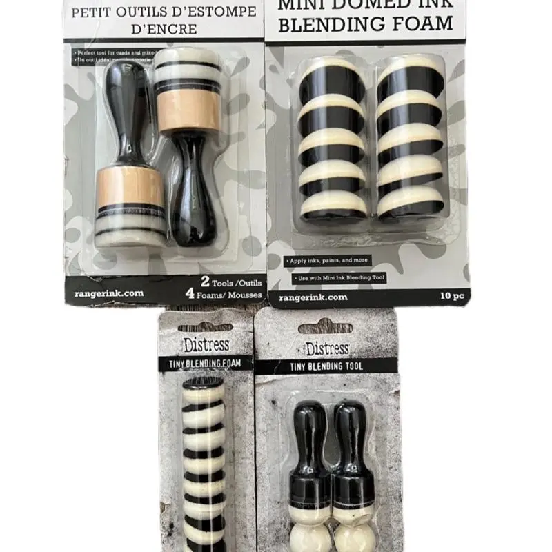 Tim Holtz Ranger Ink Blending Tool - Multi-Use DIY Painting & Art Supplies with Sponge Applicators, Refill Packages, Photo-Safe, Choose Between Regular and Mini Sizes
